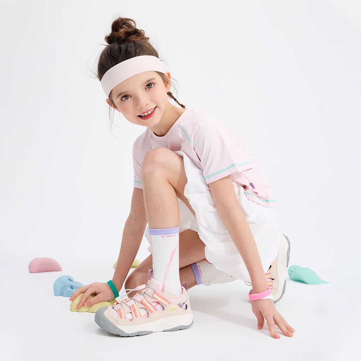 斯密朴SMIBU斯密朴儿童包头凉鞋2026夏季男童女童运动鞋透气休闲鞋巡迹 建议按脚长选 40 脚长24.6-25.2cm内长26cm