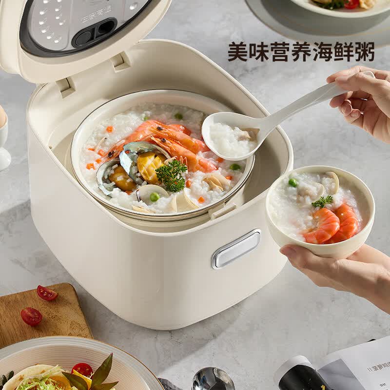 久成(KUNOSEI)【IH微压 低糖 珐琅铁釜】低糖电饭煲米汤分离全自动3升沥米饭锅降还原糖56%糖尿病专用控高血糖 【IH 低糖】0氟珐琅釉内胆, 3L