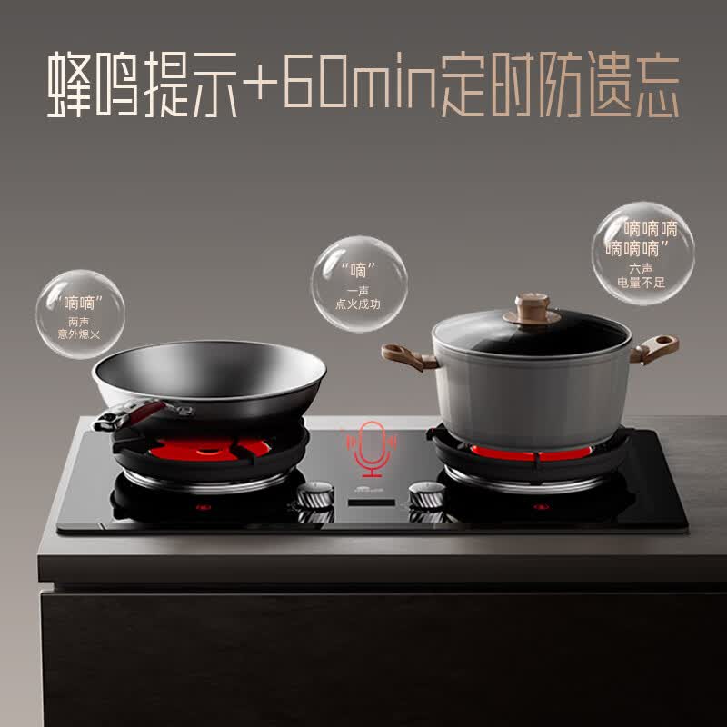 红日(RedSun)红外线燃气灶 180分钟智能定时猛火灶 75%高热效率 一级能效省气炉灶 台嵌两用 家用节能灶EM75B 天然气12T