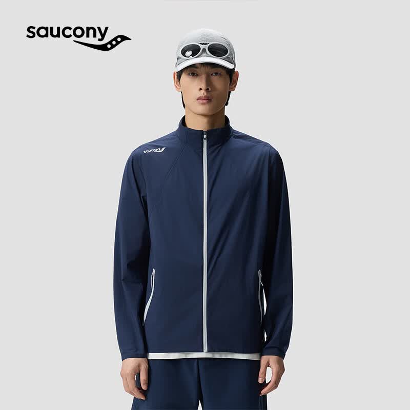 SAUCONY索康尼男子26春夏新品多功能防晒防泼水凉感外套 皇家蓝 L