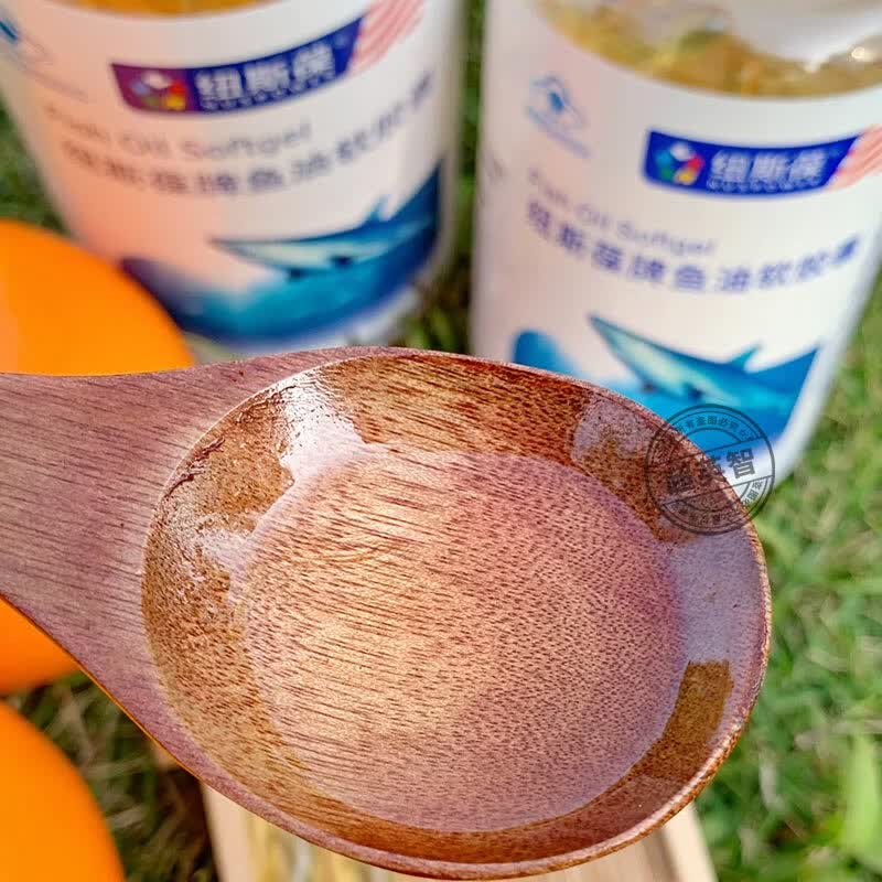 纽斯葆鱼油大豆卵磷脂软胶囊男女成年中老年增强免疫辅助降血脂保健品 鱼油 300粒*1瓶