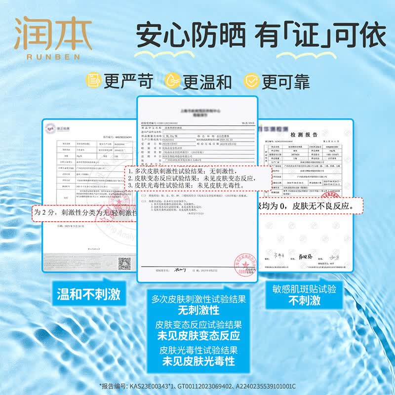 润本（RUNBEN）儿童防晒霜婴儿宝宝敏肌专用隔离紫外线0岁+婴幼儿物理防晒乳 【3岁+儿童】物理防晒乳40g* 1瓶