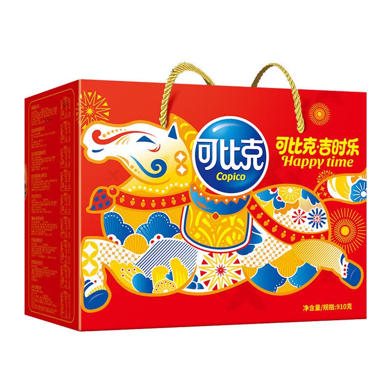 可比克多口味混合装910g出游踏青零食薯片下午茶 合家欢礼盒910g