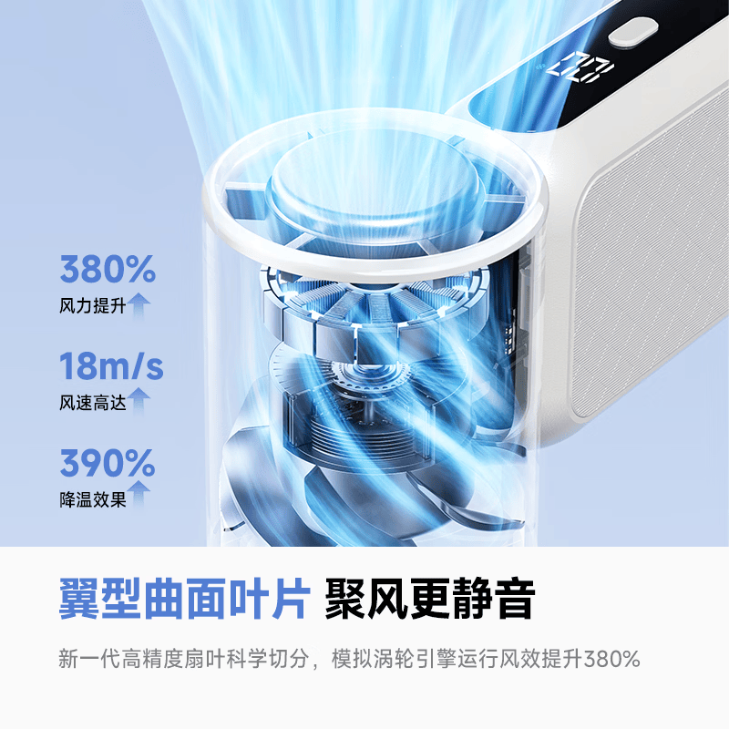 追觅【C罗同款丨全球首发】X5S手持小风扇半导体制冷随身便携带小型迷你静音USB充电冰敷户外长续航 云栖白【超导制冷】2026年全新升级 100档调节丨超长续航丨智能数显