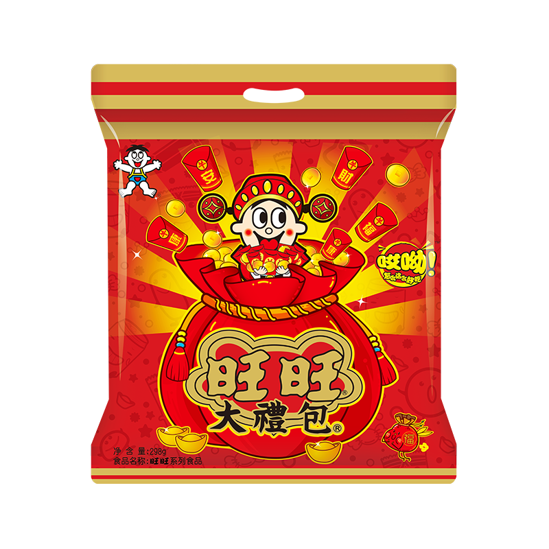旺旺 零食大礼包 哎呦旺礼 298g袋装 追剧休闲零食 送女友礼物