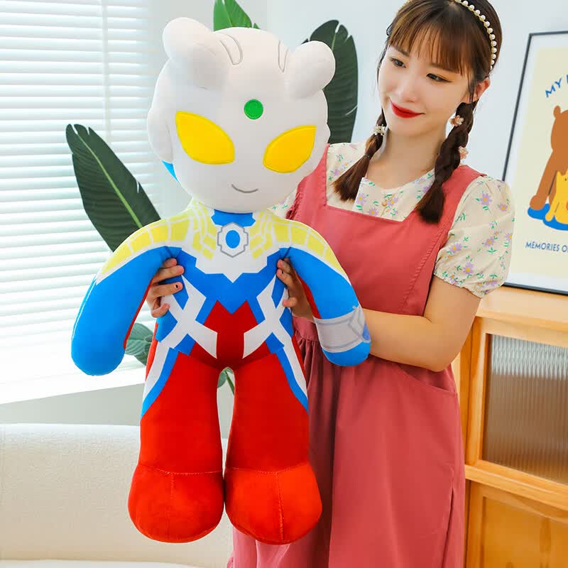 CLCEY奥特曼毛绒玩具迪迦公仔玩偶睡觉抱枕布娃娃男女儿童生日礼物 赛 赛罗 40厘米收藏配小礼物 京东折扣/优惠券