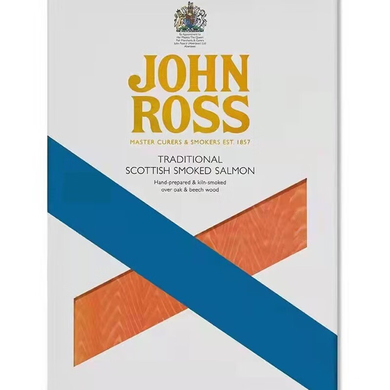 JOHN ROSS英国进口原装苏格兰传统双次冷烟熏鲑鱼三文鱼即食海鲜200G 传统苏格兰烟熏鲑鱼200G