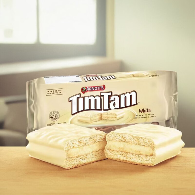 雅乐思(Arnott's)【4袋】timtam巧克力夹心饼干原味雅乐思巧克力饼干零食品糕点心 timtam雅乐思原味2袋+白巧2袋