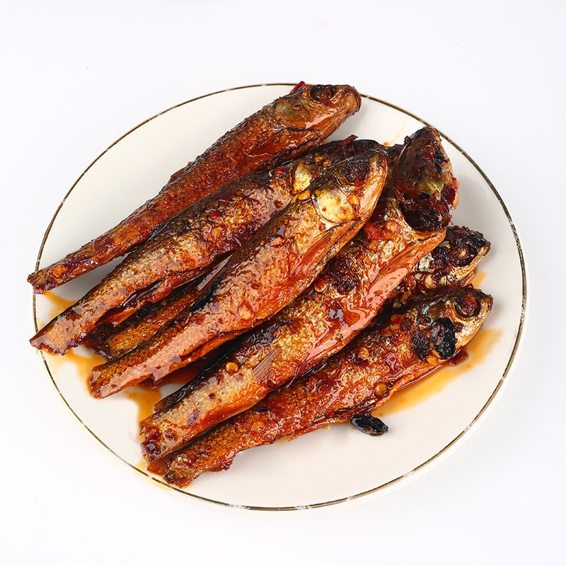湖南特产香辣手撕鱼干麻辣鱼干柴火鱼仔拌饭即食熟食零食小吃 【2大瓶】香辣手撕鱼280g*2罐
