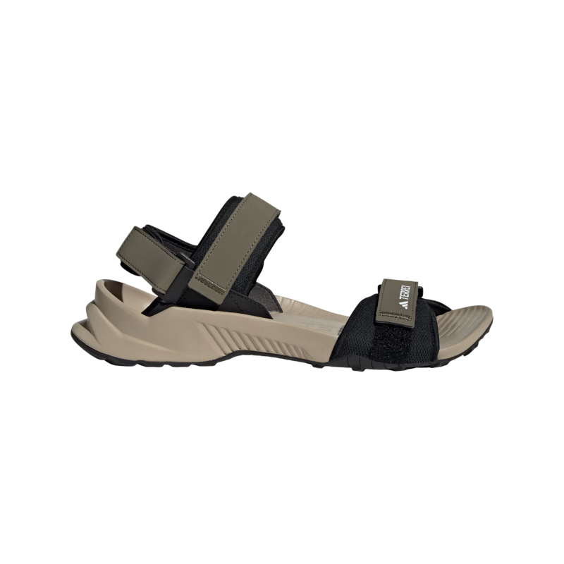 adidas HYDROTERRA户外凉鞋男女夏季阿迪达斯官方TERREX   岩层橄榄绿/黑色/浅褐   38