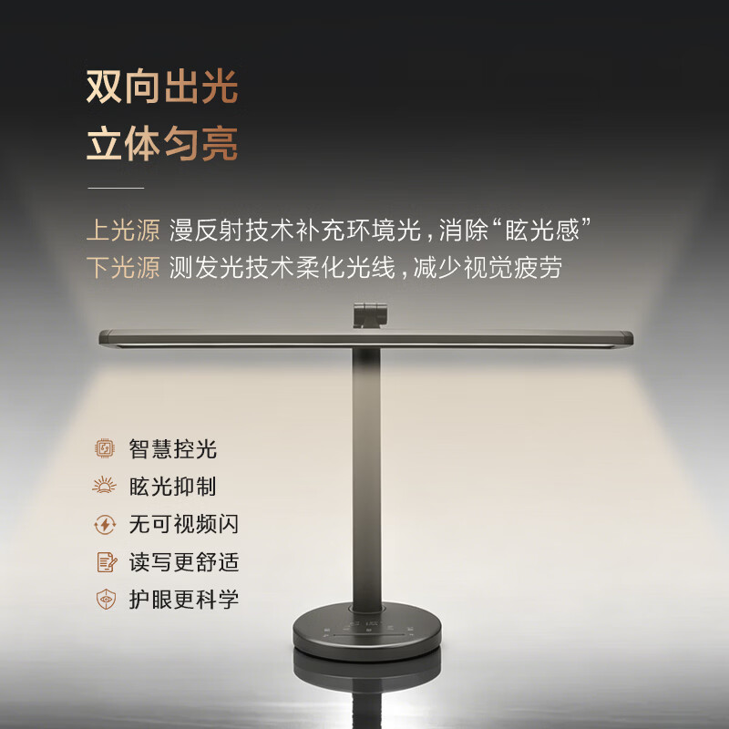 独语旗舰型A8全光谱护眼普瑞灯珠红光增益入席感应防蓝光学习护眼台灯 台
