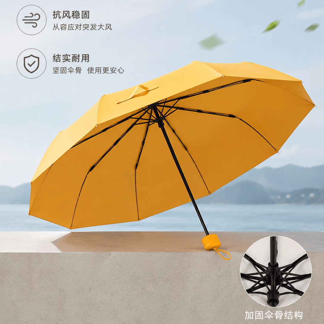 勋阳宇乐遮阳晴雨伞六折防晒防紫外线卡片胶囊伞迷你便携小巧折叠伞遮阳伞 扁五折胶囊伞浪漫紫