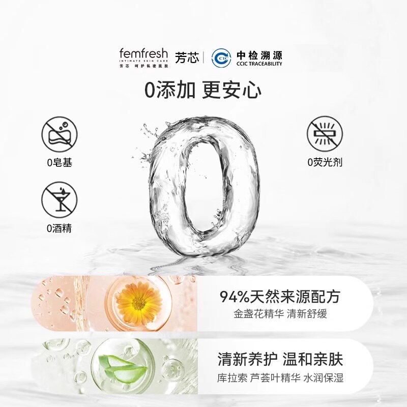 femfresh英国Femfresh芳芯私处洗护液女性私密处护理液少女抑菌止痒沐浴露 【每日可用】日常护理（温和清洁）