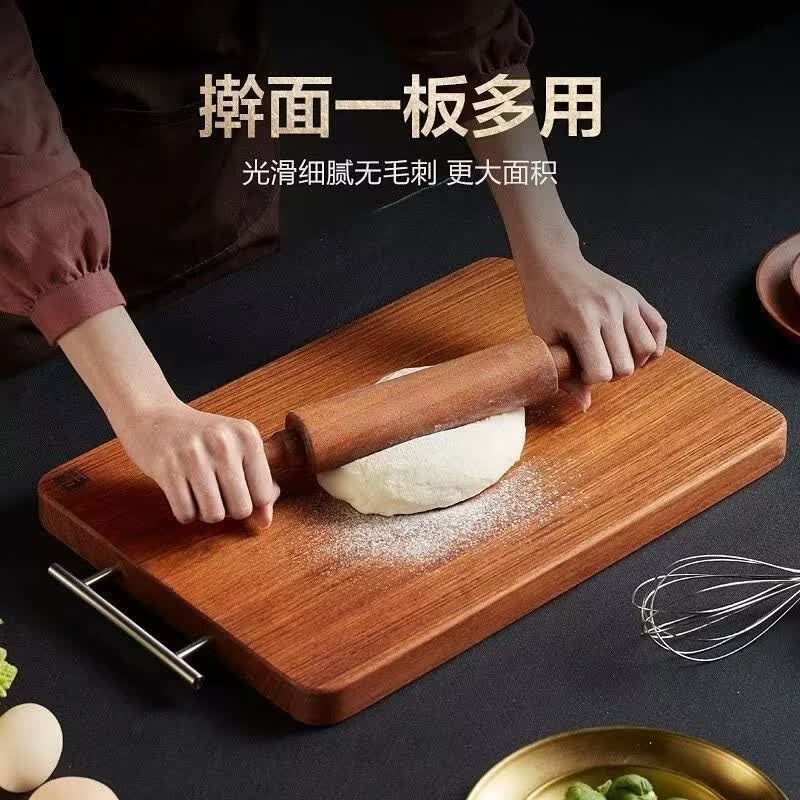 桂韵厨南美花梨木菜板家用砧板抗菌防霉案板实木切菜板厨房整木加厚刀板 南美花梨木【1年开裂发霉免费换新】 加厚46*33*3CM【推荐5人及以上】