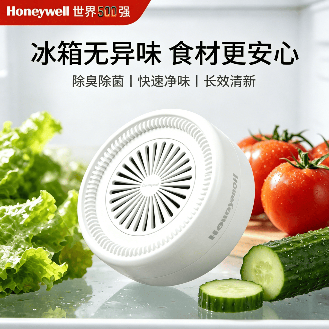霍尼韦尔（Honeywell）冰箱除味剂除臭去味净化家用除臭剂去鱼腥味神器抗菌保鲜
