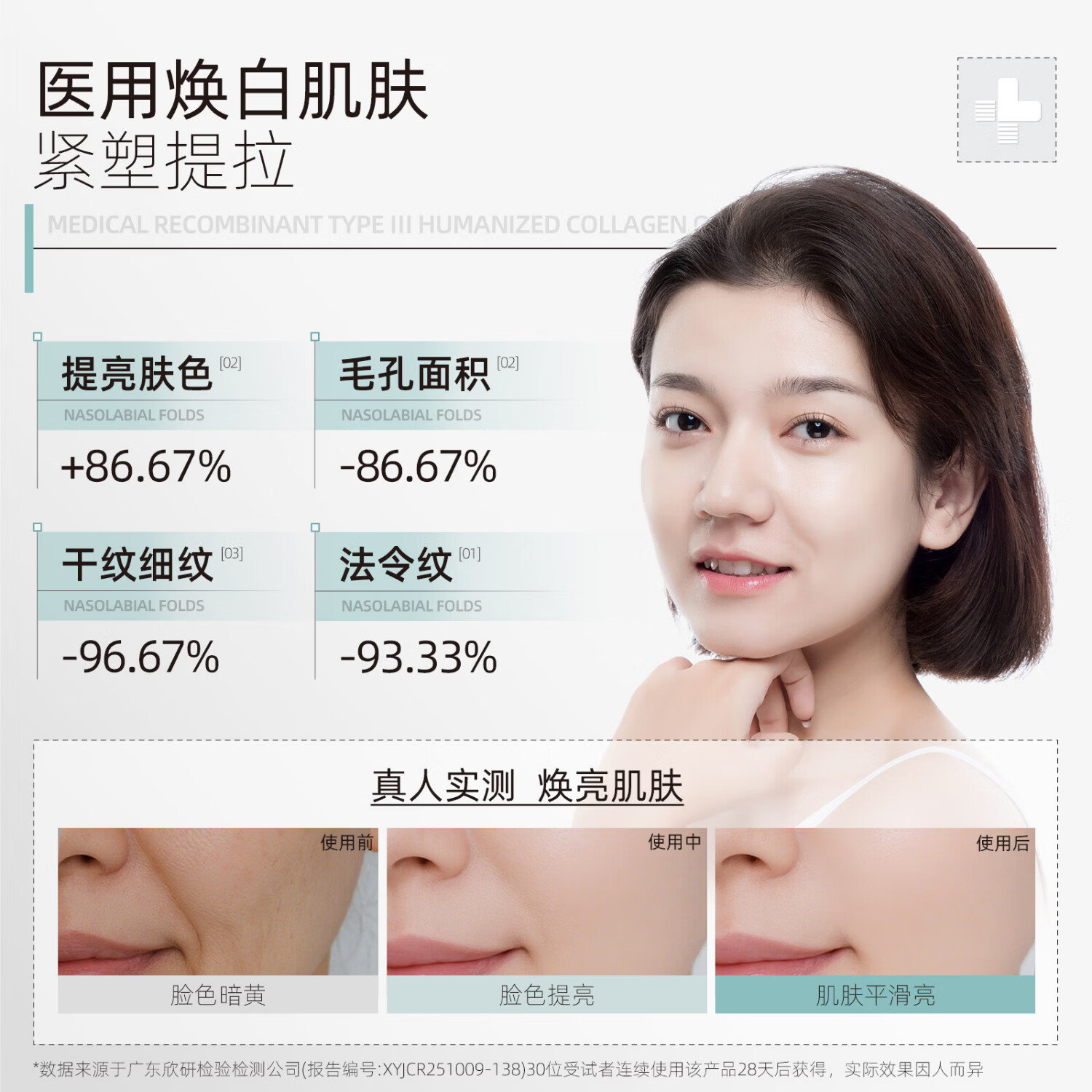 ZHUOCONA 卓康纳胶原霜zoa胶原敷料卓康纳蛋白霜zoa医用重组胶原蛋白敷料面霜 一盒体验装【多买更划算】