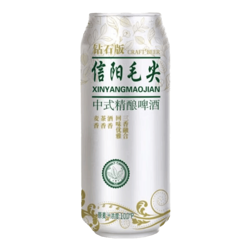 金铂版毛尖精酿啤酒中式茶啤 500mL 2罐