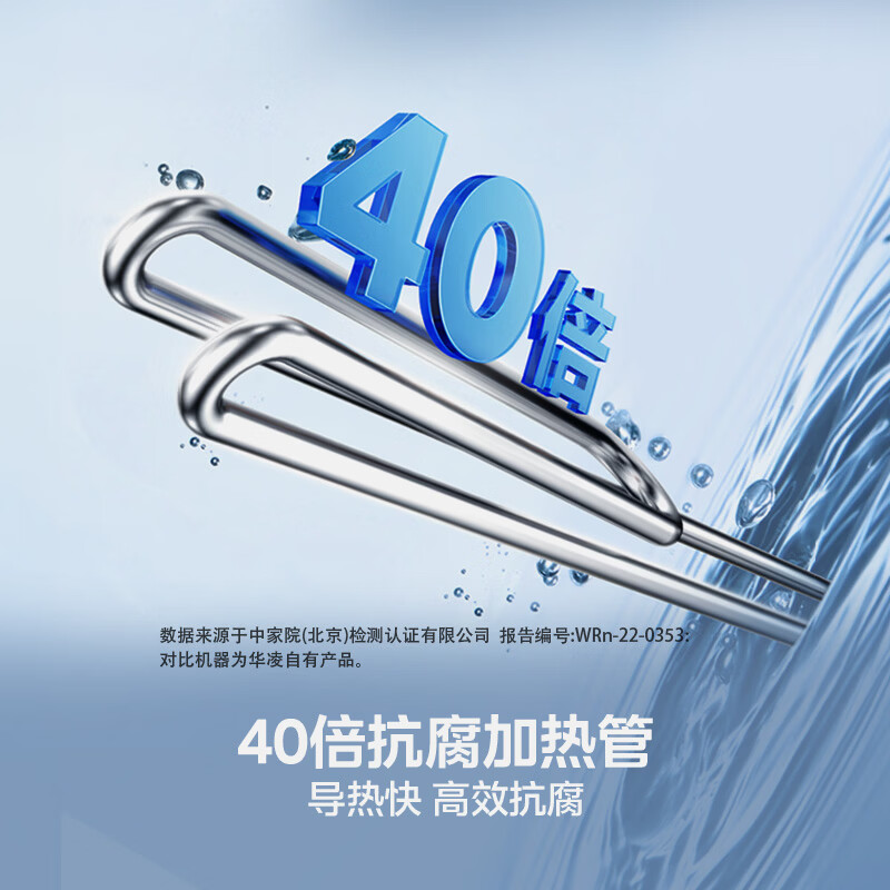 华凌美的出品【除氯净水】储水式电热水器 一级能效 2200W速热60升出租屋加长防电墙F60-22Clean3(HE)