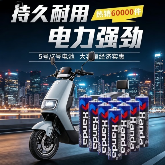 电动车自行车高端减震可上牌大功率电机上班通勤 7号电池 电池7号【2个】