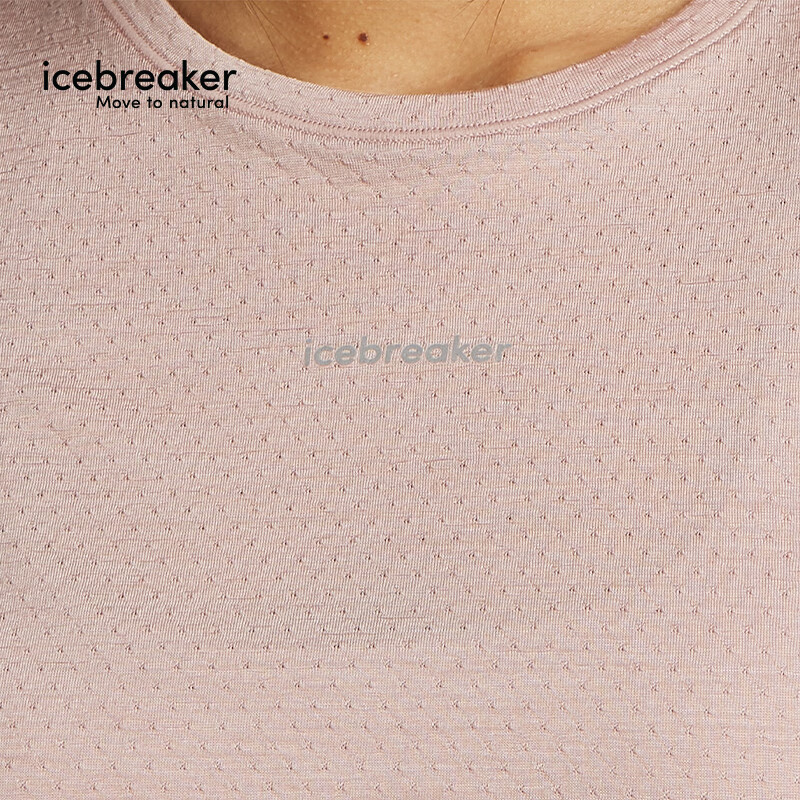 icebreaker春夏美丽奴羊毛女125Cool-Lite可机洗户外登山跑步运动短袖T恤 霞粉-0A56XV0LH XS