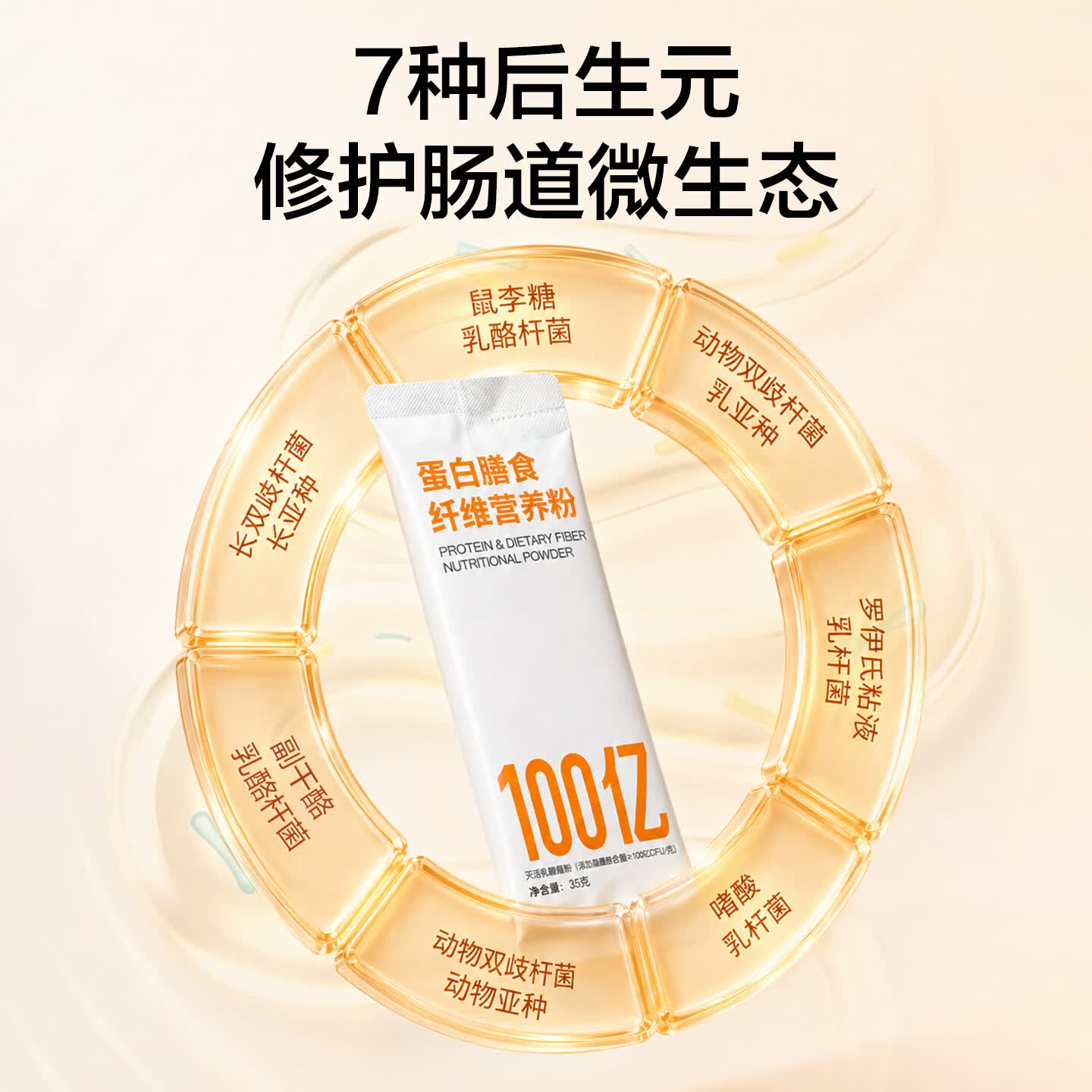 WEBIO【活力元气 肠胃动力】微蓓儿蛋白膳食纤维营养粉 代餐主食