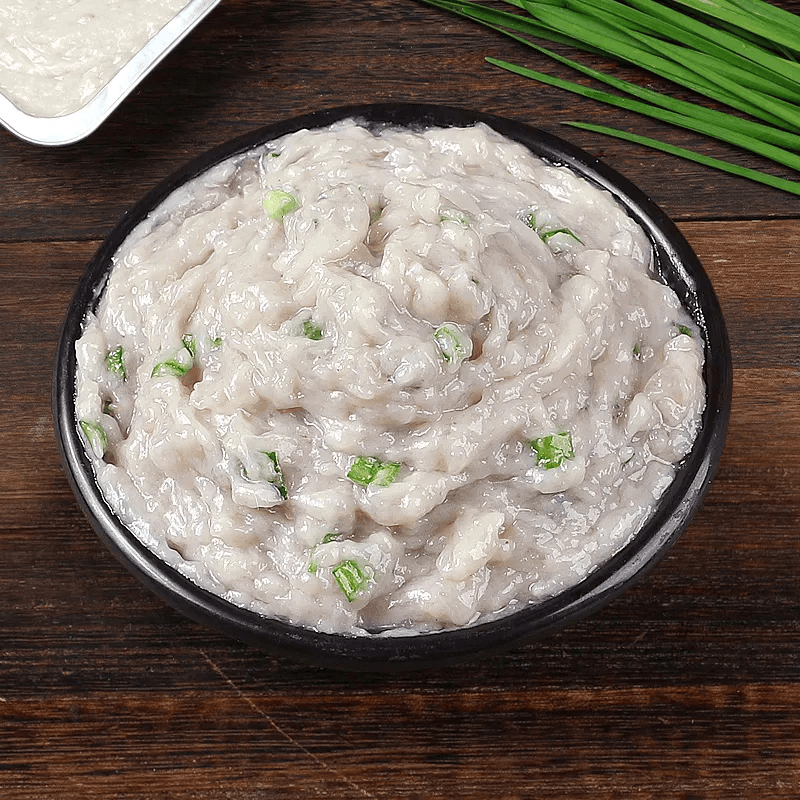 冰鲜部族胶东手工鲅鱼馅新鲜饺子馅海鲜水饺鲅鱼馅鱼丸滑馅马鲛鱼肉馅 新鲜纯手工鲅鱼馅【500g/包*2】无猪肉无淀粉