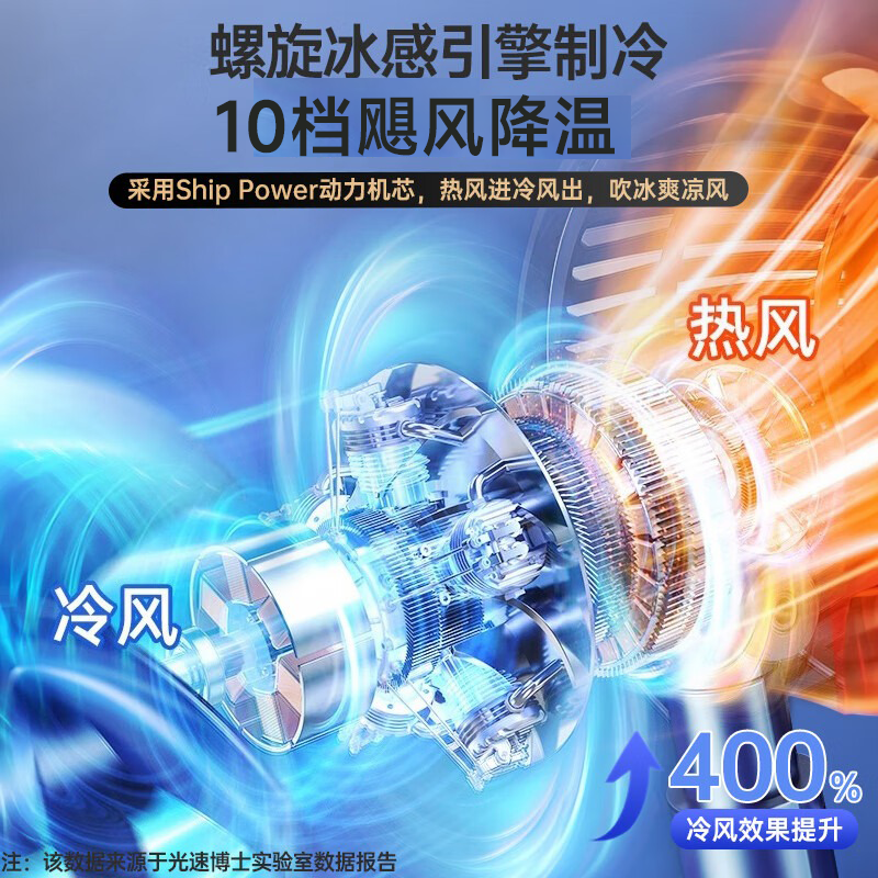 顶米【24H长续航丨可夹可挂可充电】桌面风扇小风扇学生宿舍小型充电风扇超长续航静音床上用便携夹式 【24H长续航丨充插两用】米白色10档飓风 充插两用/0噪音/10档大风力/16°C冰感冷风