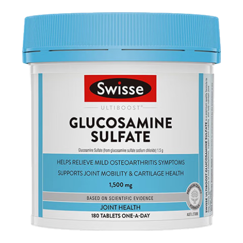 Swisse氨糖軟骨素 維骨力關(guān)節(jié)片斯維詩(shī)葡萄糖胺片1500mg硫酸維持中老年關(guān)節(jié)健康強(qiáng)健骨骼澳洲 氨糖維骨力180片