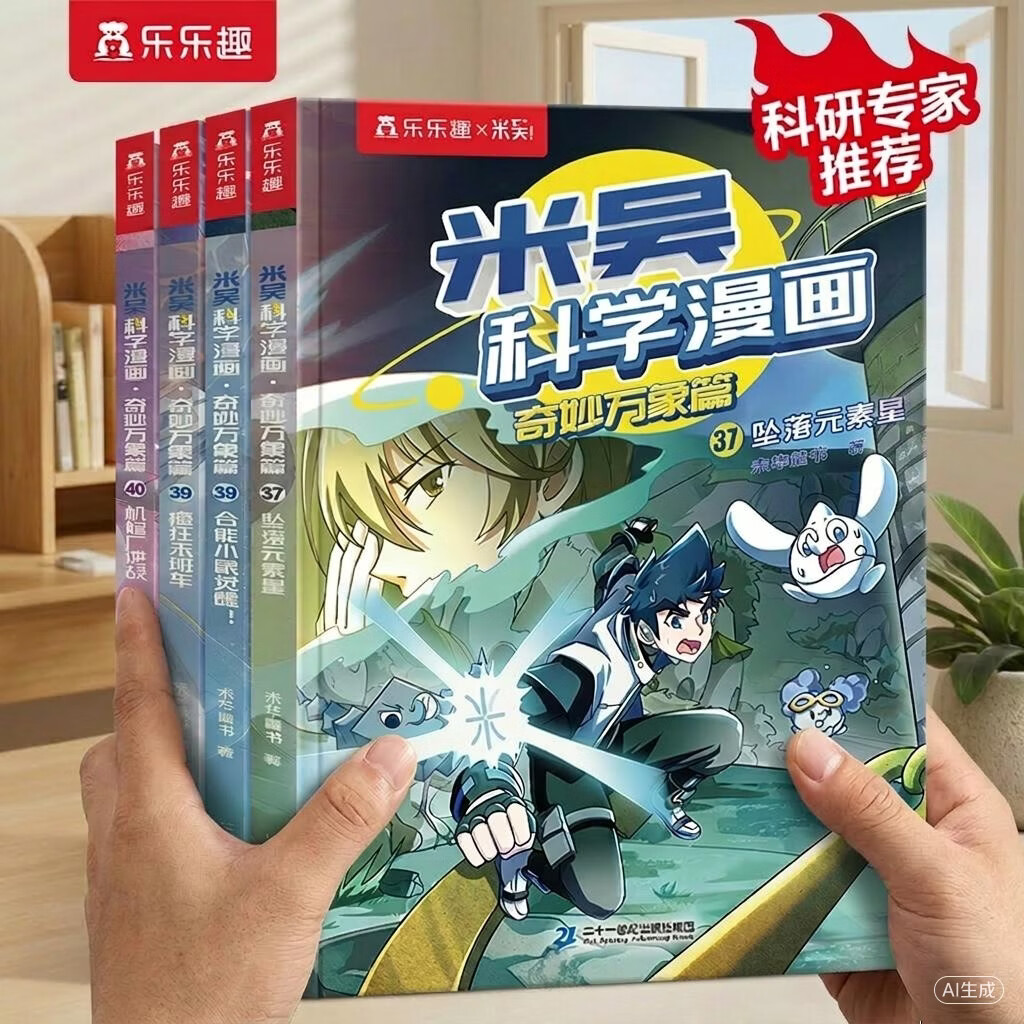 米吴科学漫画书第十辑奇妙万象篇 6-12岁小学生课外阅读 男孩女孩礼物 儿童科普童书漫画 正品现货【第十辑】米吴科学漫画37-40册