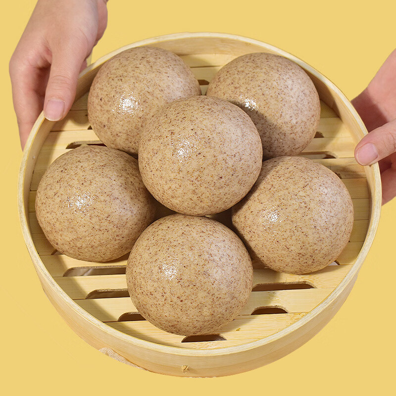 膳农匠低脂燕麦馒头无糖精粗杂粮代餐控荞全麦早餐主食减低脂黑全麦 【低脂燕麦馒头】 100gx20个2000g（500克*4袋）