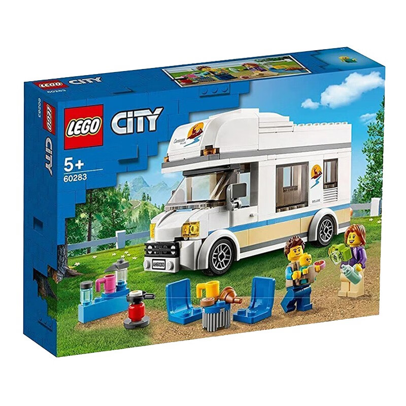乐高(lego)积木 城市系列60283 假日野营房车 5岁 男女孩拼搭益智玩具