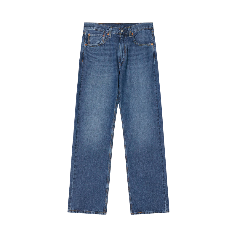 Levi's李维斯26年秋季新款男士美式复古水洗555宽松直筒牛仔裤 中蓝色 32 (32)
