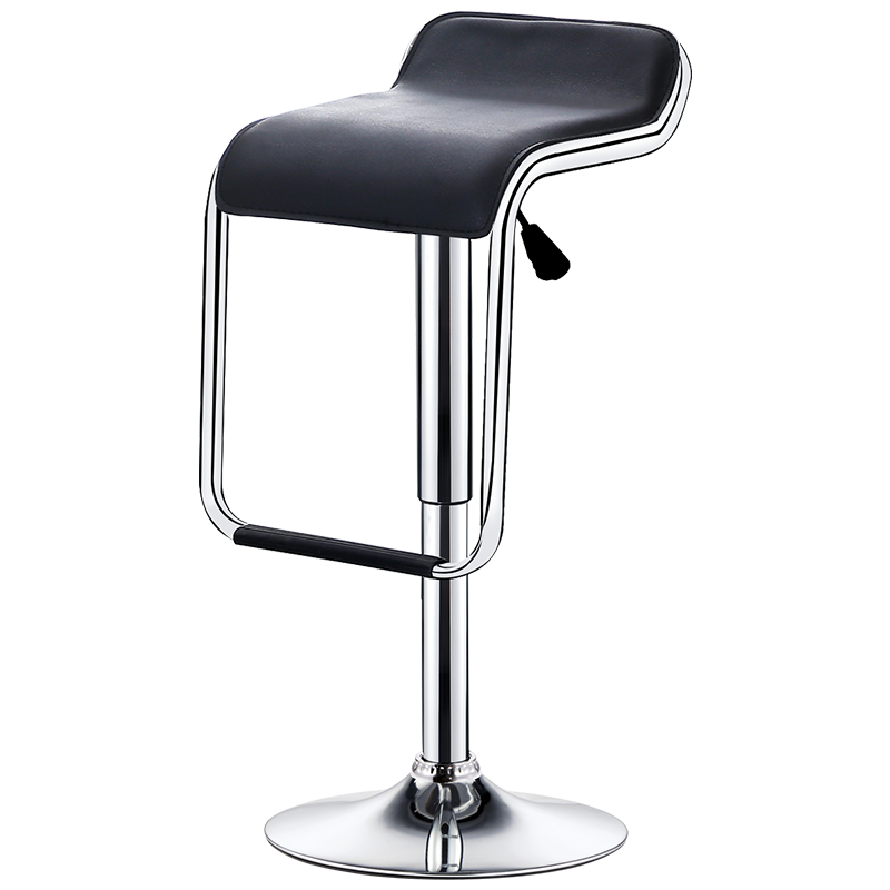 【华恺之星】 吧台椅餐椅 办公椅转椅酒吧椅 可升降低靠背高脚椅 HK105 黑色