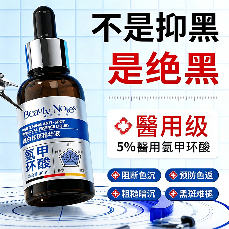 BEAUTY NOTES氨甲环酸精华液传明酸湿敷水医黄褐斑用烟酰胺美肤白淡暗沉斑