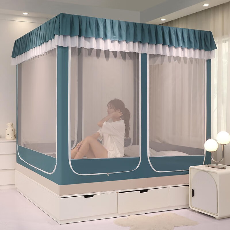 怡甸缘蚊帐1.8米家用六开门1.