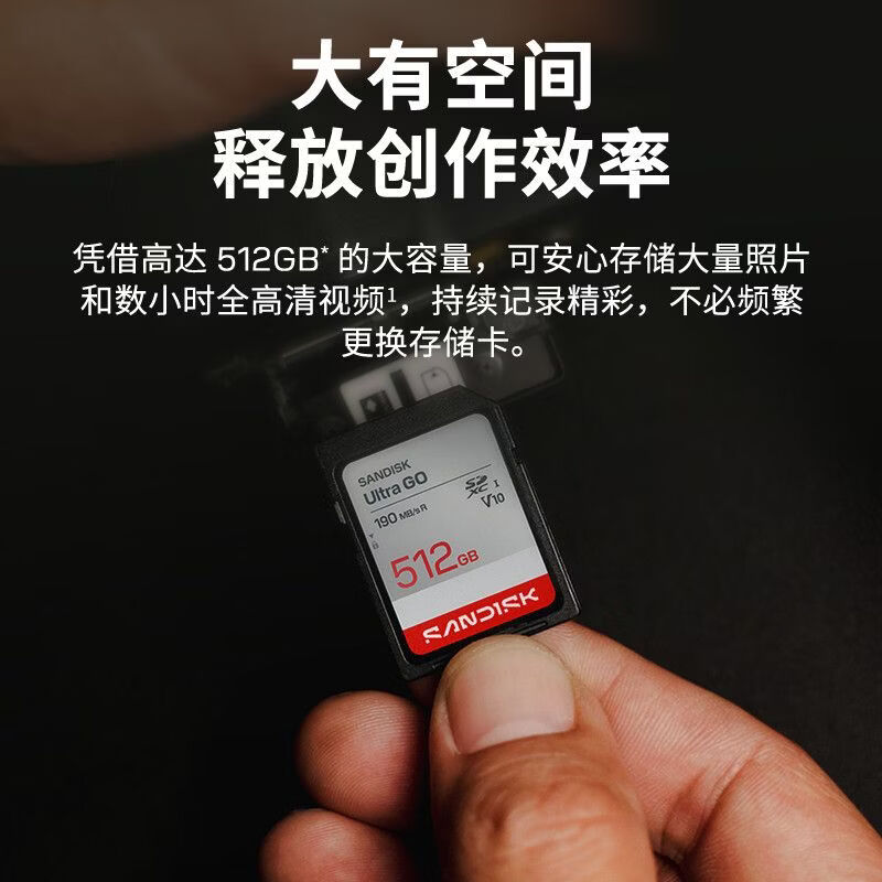 闪迪 SanDisk内存卡 2026新款相机用sd卡佳能r50储存卡高耐用闪存卡存储卡 128GB