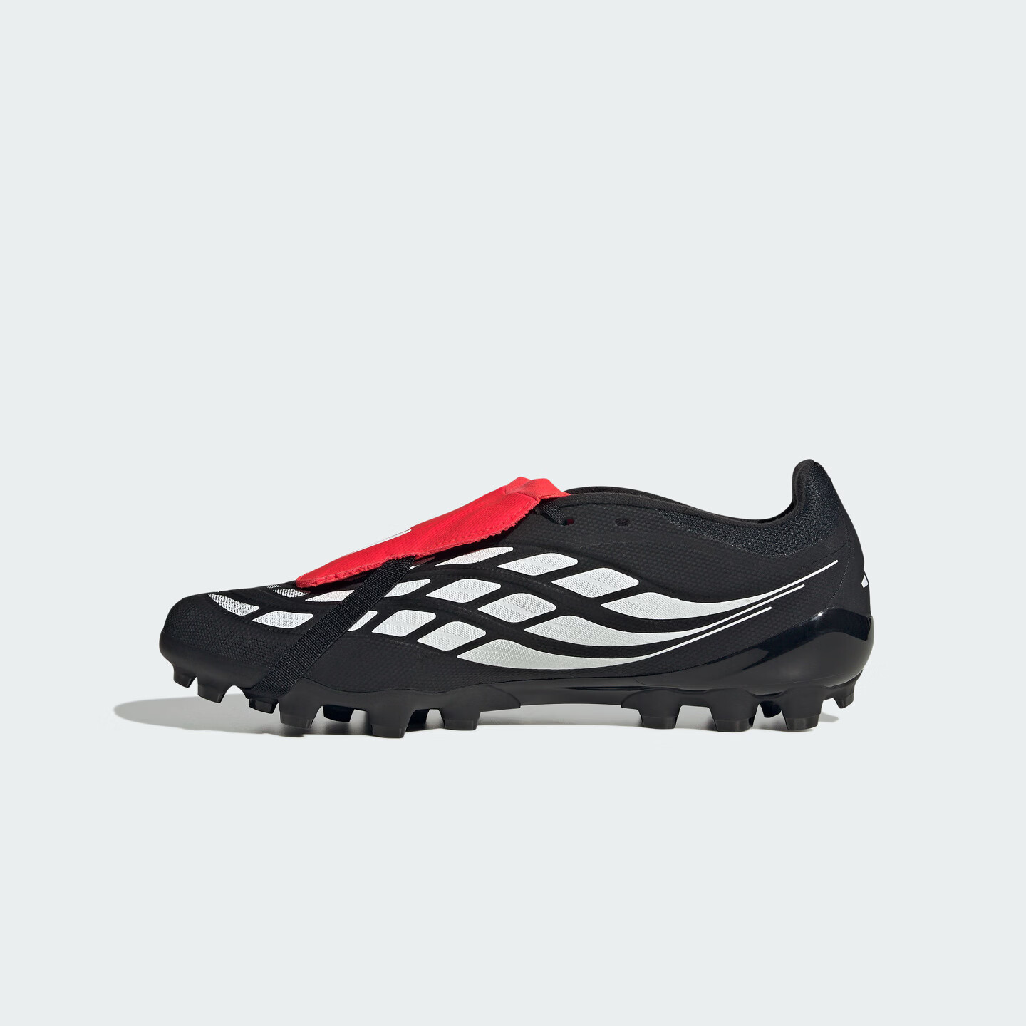adidas PREDATOR LEAGUE FT人草2G/3G AG定制足球鞋男女阿迪达斯 黑色/白色/亮红 40