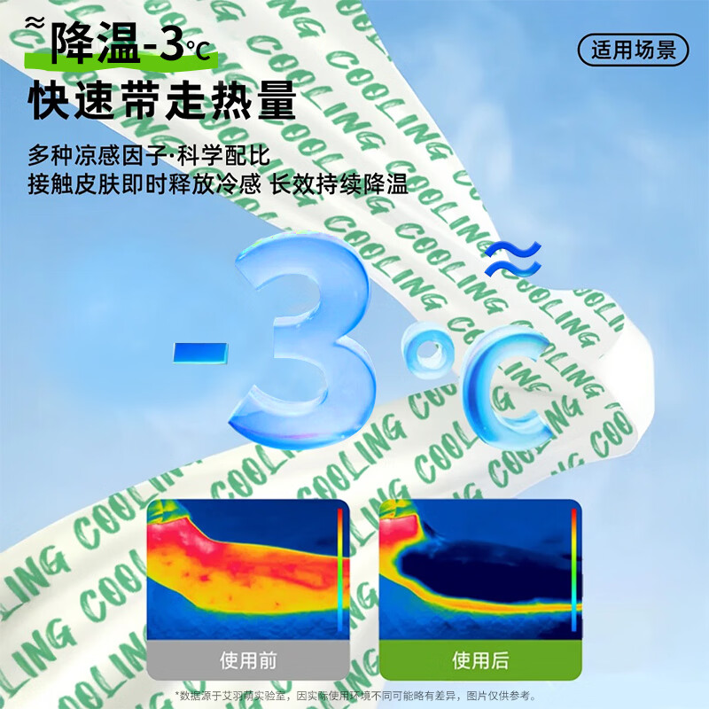 米卡博降温冰感毛巾运动湿巾加大款户外湿纸巾防暑必备军训演唱会必备 30条【户外运动  防暑必备】 茉莉味