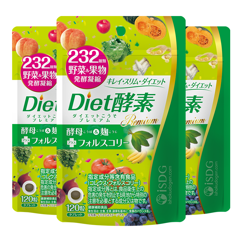 ISDG�ձ�����Diet����232�ֹ���ֲ�﷢��Т�ط۸�˹����������� Diet����3��װ 120��*3�� 149Ԫ