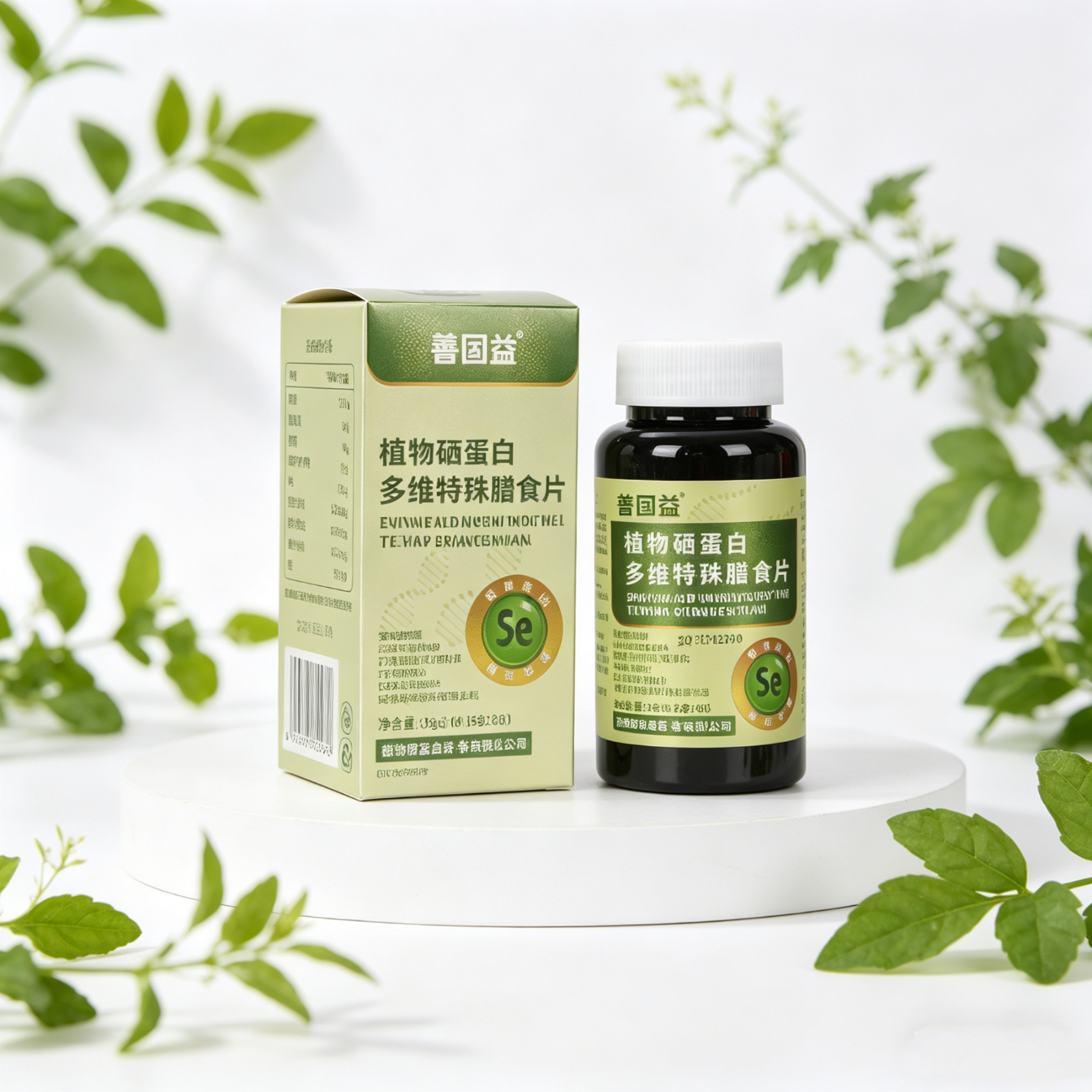 善固益植物硒蛋白片多维特殊膳食片补硒片新升级专利【直播款】 【直播同款】 60片*10瓶 回购选【低至12.8/瓶】