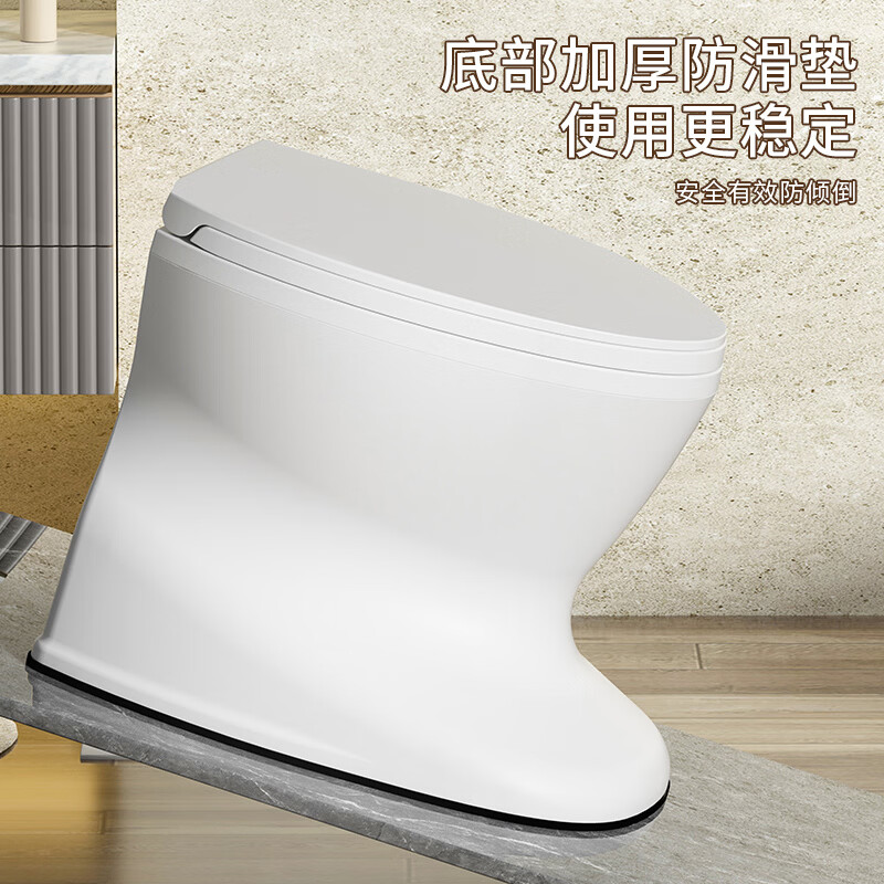 尚敦可移动老人坐便器家用室内防臭孕妇马桶一体式坐便椅便携式坐便凳 【瓷白+灰】黑内【两用】
