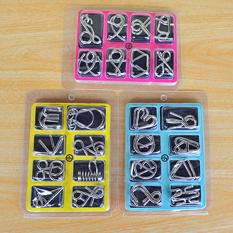 金蝉脱壳智力环 解环解扣8件套 明日环 九连环儿童学生老人智玩具