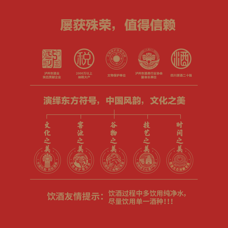国之(GUOZHI)英雄会 浓香型白酒 泸州产区 纯粮酒 传统文化 国标优级 自饮送礼 52%vol 500mL 6瓶
