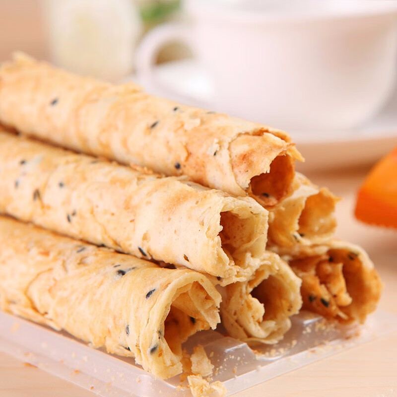 波力海苔卷原味鸡蛋味蛋卷酥脆饼干糕点礼盒中秋节礼盒零食热门商品 鸡蛋味蛋卷108g*2盒