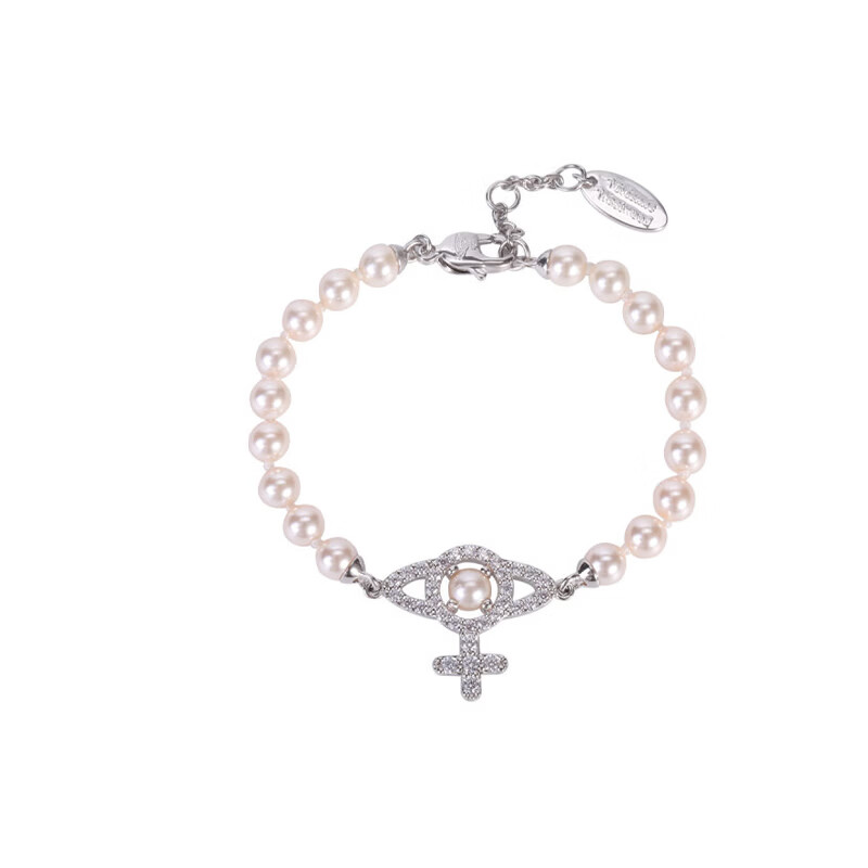 薇薇安·威斯特伍德（Vivienne Westwood）手镯手链粉色6103007R 02P373SM生日礼物送女友 七夕好礼七夕七夕