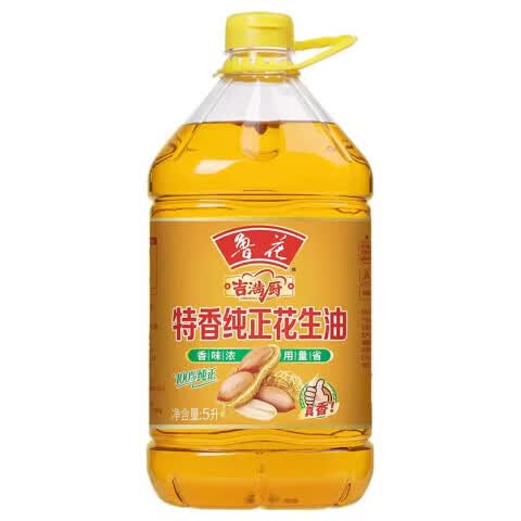 鲁花食用油 吉满厨 特香纯正花生油 5L 【重磅新品】特香花生油5L