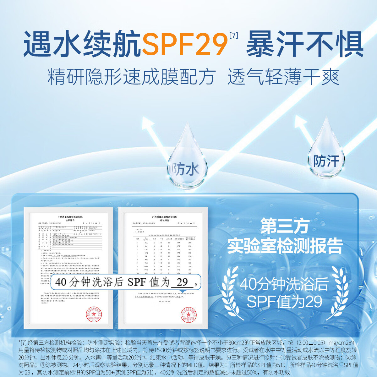 片仔癀(PZH)晶感防晒霜套装清盈不粘腻隔离SPF50+ PA+++防水防汗防晒黑防晒乳 运动级防晒50g