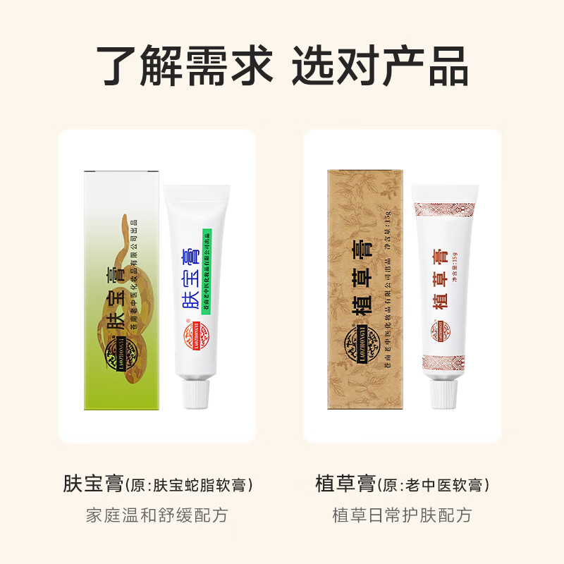 老中医(LAOZHONGYI)植草膏原名老中医软膏舒缓身体皮肤刺痛泛红瘙痒不适草本外用乳霜 植草膏15g