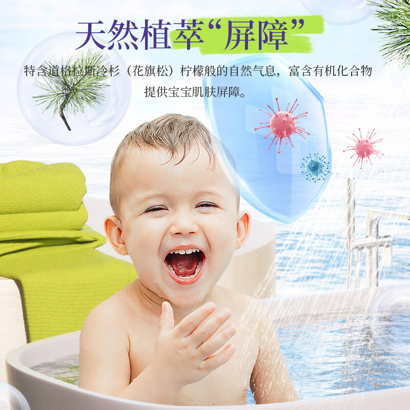 加州宝宝美国进口桉树洗发沐浴二合一宝宝沐浴露洗发水幼儿洗头液0岁适用 桉树洗沐二合一 251ml