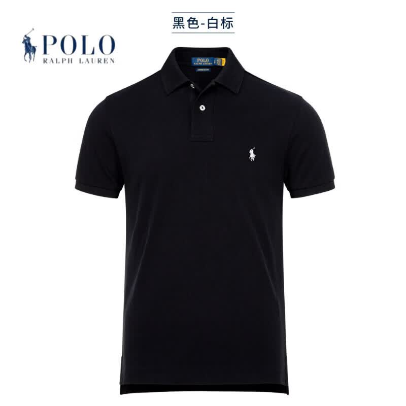 RALPH LAUREN 拉夫劳伦拉夫劳伦男装POLO衫男2026夏季网眼纯棉翻领短袖百搭休闲T恤衫 黑色-白标 XL 170-190斤 175-185cm 京东折扣/优惠券